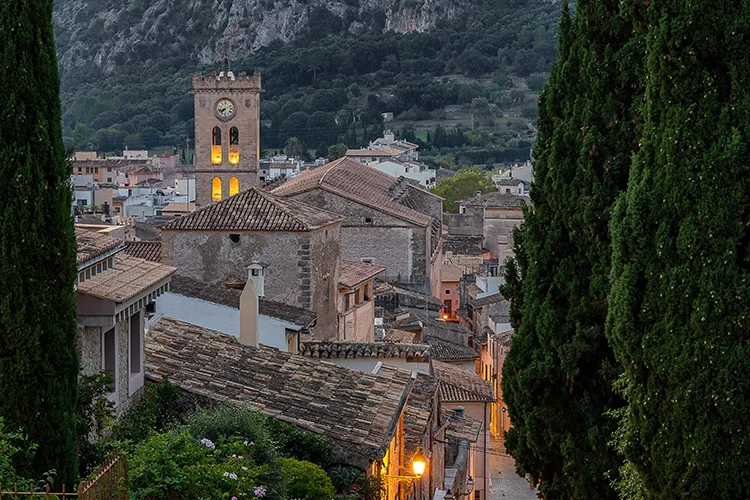 Pollensa Vista desde el Calvario del pueblo de Pollensa